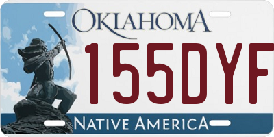 OK license plate 155DYF