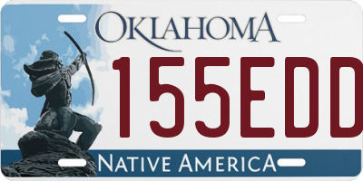 OK license plate 155EDD