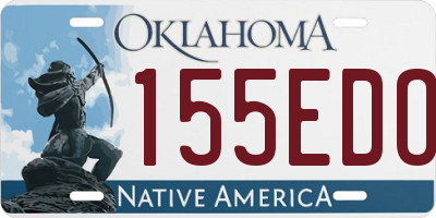 OK license plate 155EDO