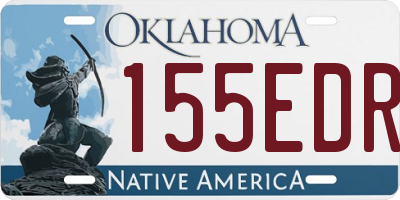 OK license plate 155EDR
