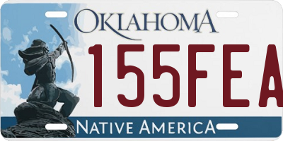 OK license plate 155FEA