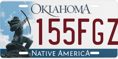 OK license plate 155FGZ