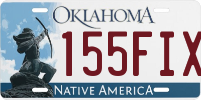 OK license plate 155FIX