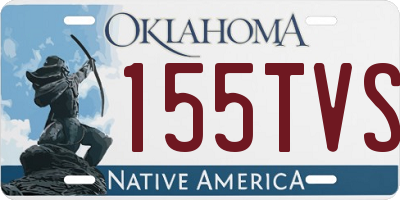 OK license plate 155TVS