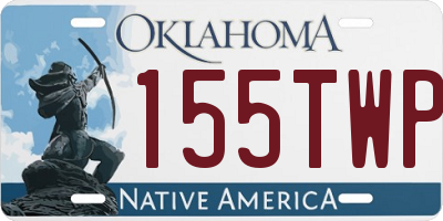 OK license plate 155TWP