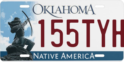 OK license plate 155TYH