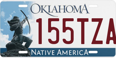 OK license plate 155TZA