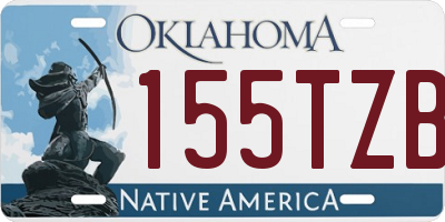 OK license plate 155TZB