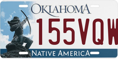 OK license plate 155VQW