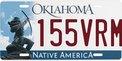 OK license plate 155VRM