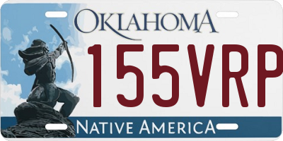 OK license plate 155VRP