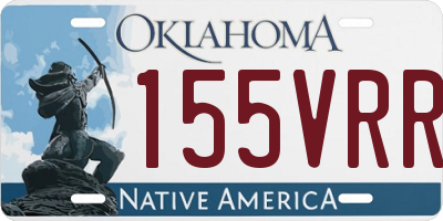 OK license plate 155VRR