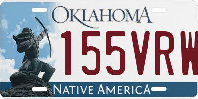 OK license plate 155VRW