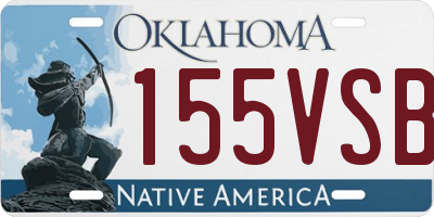 OK license plate 155VSB