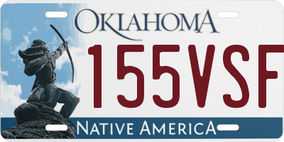 OK license plate 155VSF
