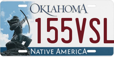 OK license plate 155VSL