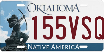 OK license plate 155VSQ