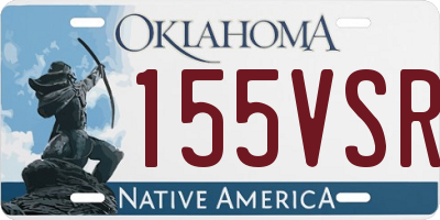 OK license plate 155VSR