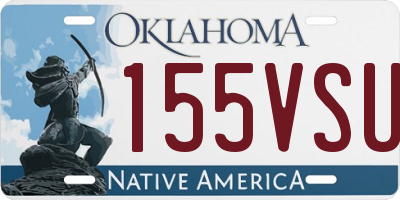 OK license plate 155VSU