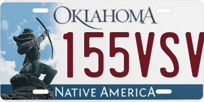 OK license plate 155VSV