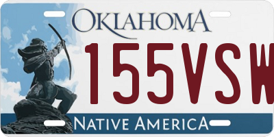 OK license plate 155VSW
