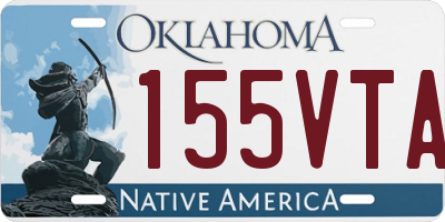 OK license plate 155VTA