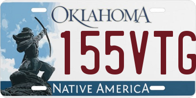 OK license plate 155VTG