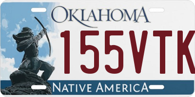 OK license plate 155VTK