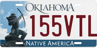 OK license plate 155VTL