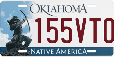 OK license plate 155VTO