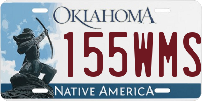 OK license plate 155WMS
