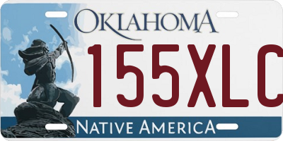 OK license plate 155XLC