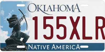 OK license plate 155XLR