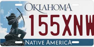 OK license plate 155XNW