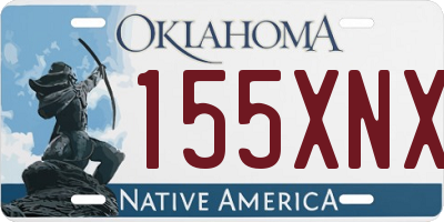 OK license plate 155XNX