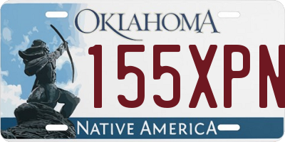 OK license plate 155XPN