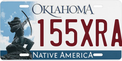 OK license plate 155XRA
