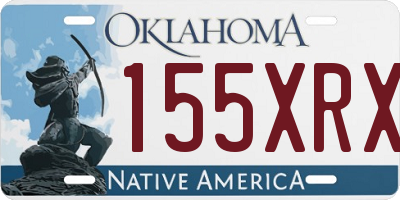 OK license plate 155XRX