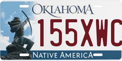 OK license plate 155XWC