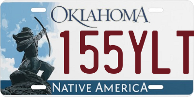 OK license plate 155YLT