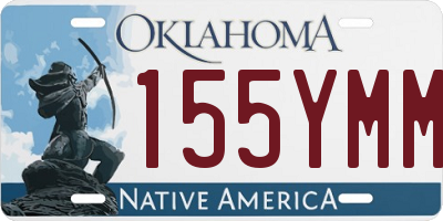 OK license plate 155YMM