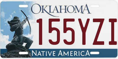 OK license plate 155YZI