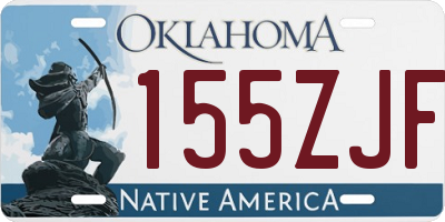 OK license plate 155ZJF