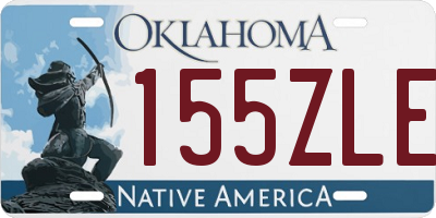 OK license plate 155ZLE