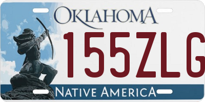 OK license plate 155ZLG
