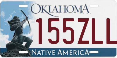 OK license plate 155ZLL