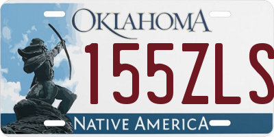 OK license plate 155ZLS