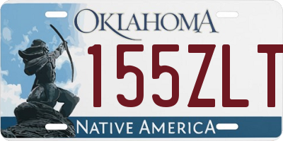 OK license plate 155ZLT