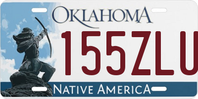 OK license plate 155ZLU