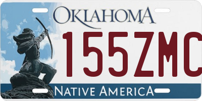 OK license plate 155ZMC